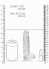 Realistyczny penis na przyssawce dildo clear 15 cm